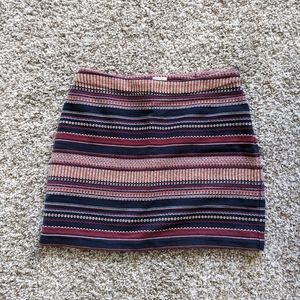 Hollister winter pattern skirt